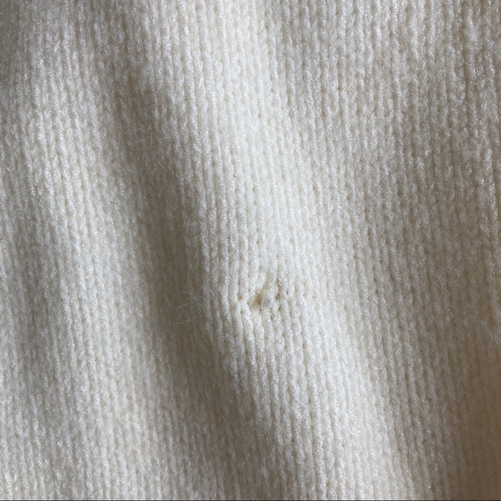 Anthropologie open shoulder white sweater, NWT - Picture 13 of 14